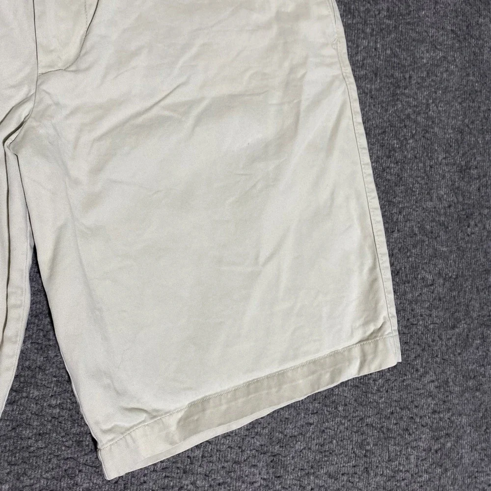 Banana Republic Emerson Short Mens 36 Khaki Tan Chino Cotton Straight Fit Casual